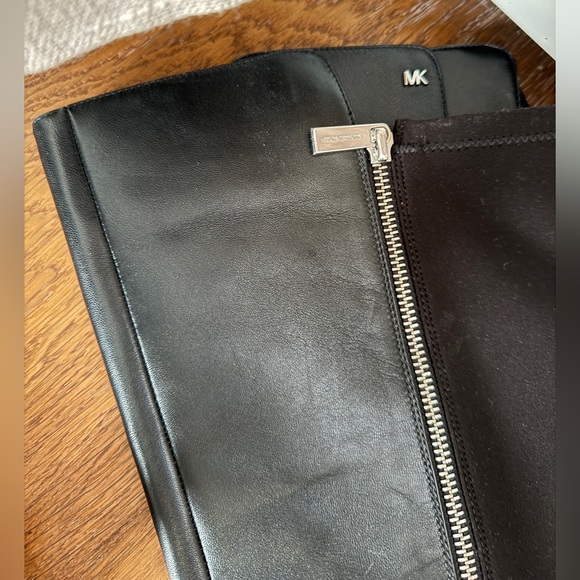 Michael Kors genuine leather neoprene knee high boots black 9.5 women’s - Picture 3 of 8